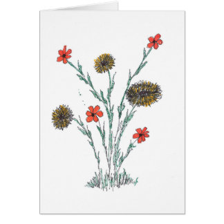 Tarjeta de la flor