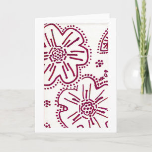 Tarjeta de la flor de la frambuesa