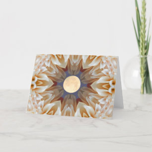 Tarjeta de la flor de la luna