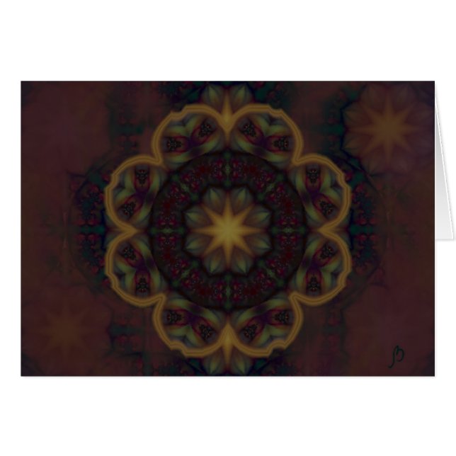 Tarjeta de la flor de Sun de la tarde - modificada (Anverso (Horizontal))