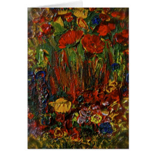 Tarjeta de la flor salvaje