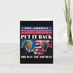 Tarjeta De La Forma En Que Lo Encontraste Pro Trump Y amp;