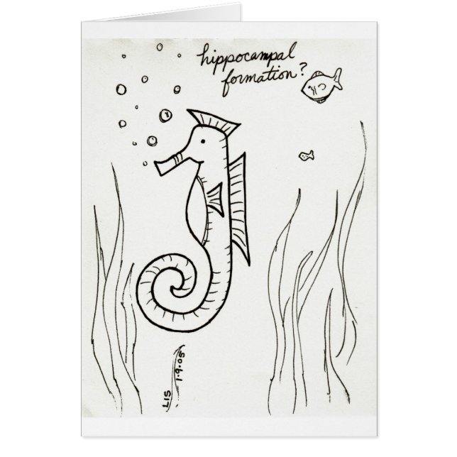 Tarjeta de la formación de Hippocampal (Frente)