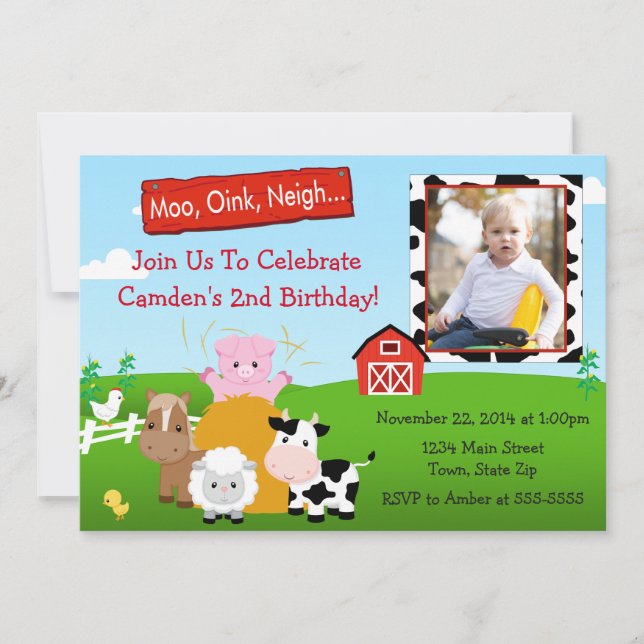 Tarjeta de la foto de la invitación 5x7 del (Anverso)