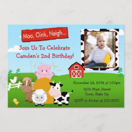 Tarjeta de la foto de la invitación 5x7 del