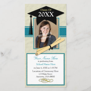 Tarjeta de la foto de la invitación de la