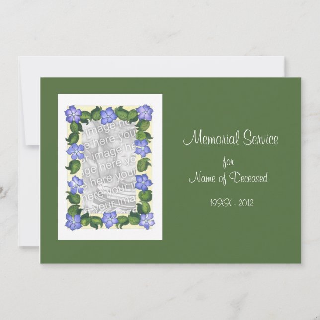 Tarjeta de la foto de la invitación del (Anverso)