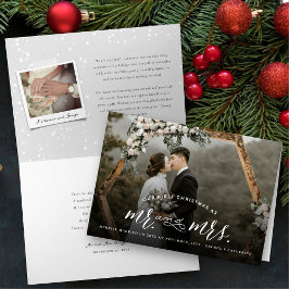 Tarjeta de la foto de Sr. y de señora First