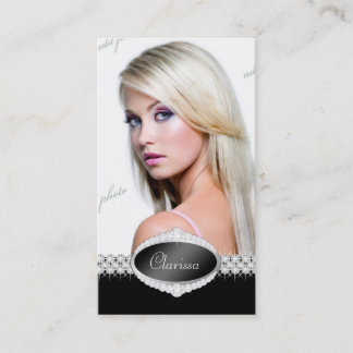 Tarjeta de la foto del concurso de belleza de la