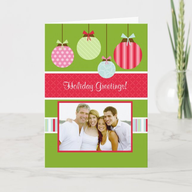 Tarjeta de la foto del día de fiesta (Anverso)