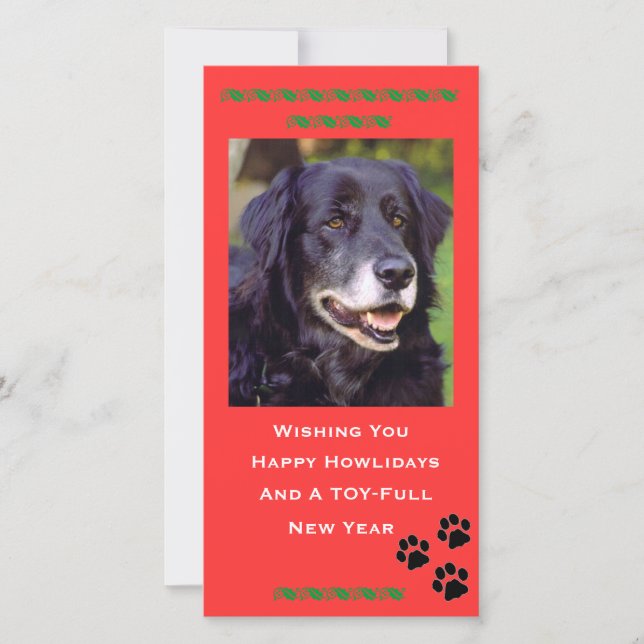 Tarjeta de la foto del día de fiesta (Anverso)