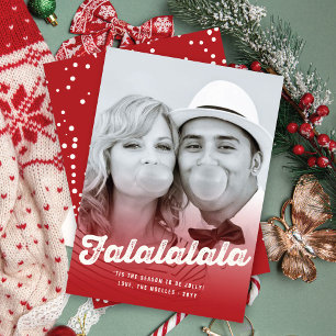 Tarjeta de la foto del día de fiesta del navidad