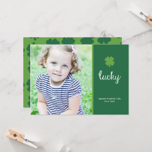 Tarjeta de la foto del día de St Patrick