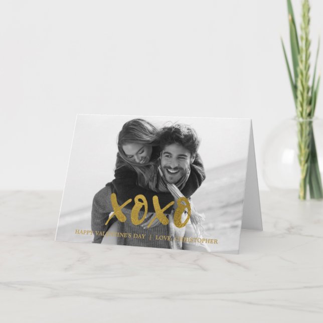 Tarjeta de la foto del el día de San Valentín del (Anverso)