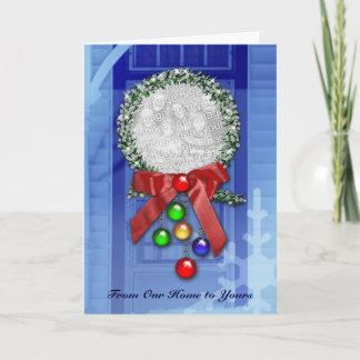 Tarjeta de la foto del navidad