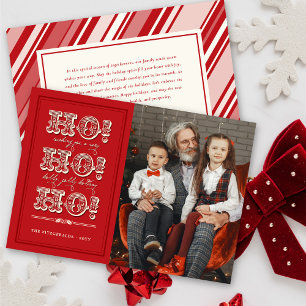 Tarjeta de la foto del navidad de la diversión del