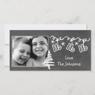 Tarjeta de la foto del navidad de Wallies de la