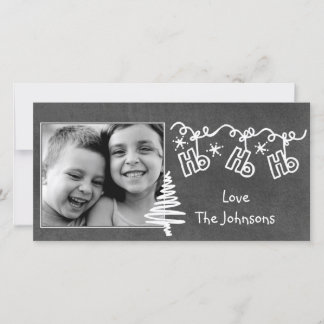 Tarjeta de la foto del navidad de Wallies de la
