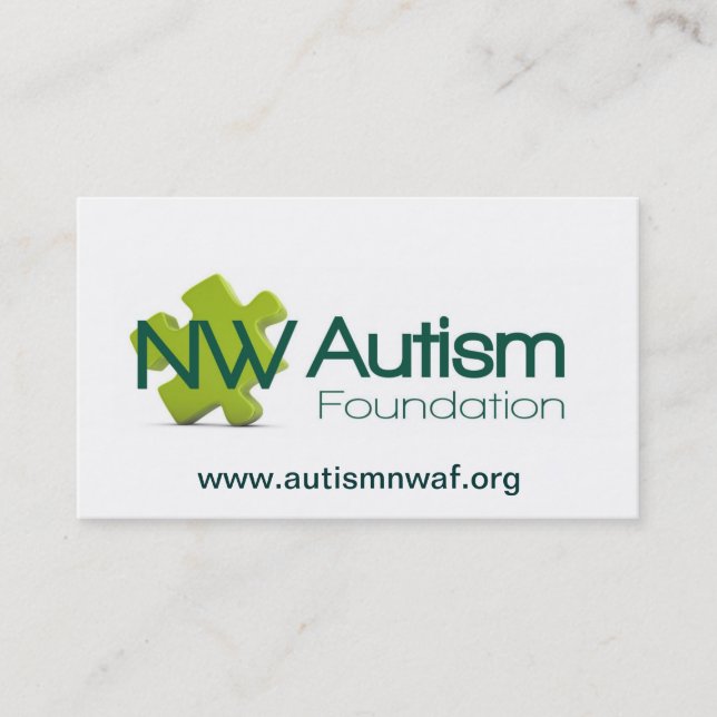 Tarjeta de la fundación del autismo del nanovatio (Anverso)