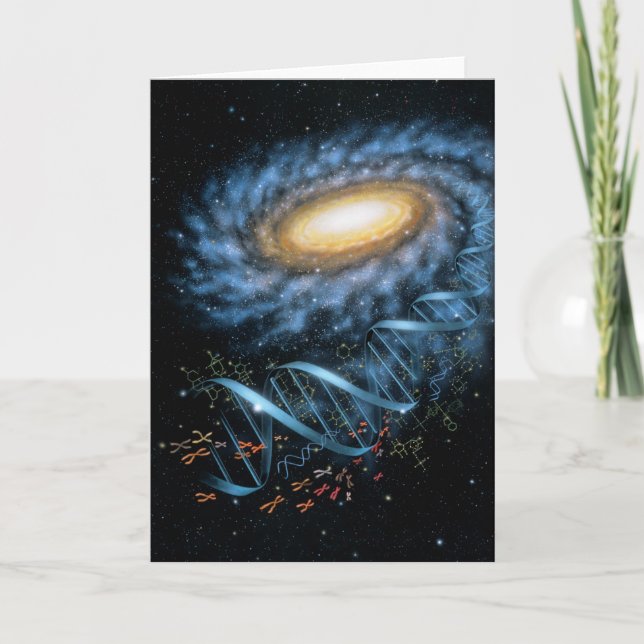 Tarjeta de la galaxia de la DNA (Anverso)