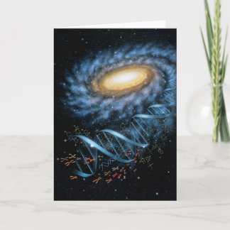 Tarjeta de la galaxia de la DNA
