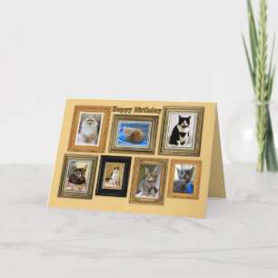 Tarjeta de la galería de retratos de Happy Birthda