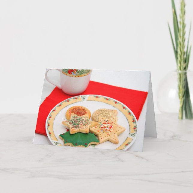 Tarjeta de la galleta del navidad (Anverso)