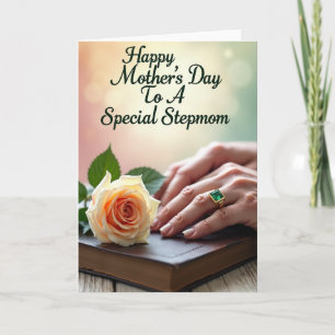 Tarjeta de la Gema del Día de las Madres Esmeralda