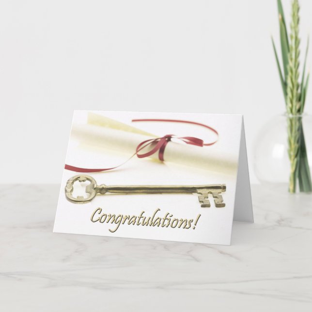 Tarjeta de la graduación (Anverso)