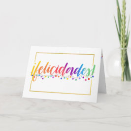 Tarjeta de la graduación de Felicidades