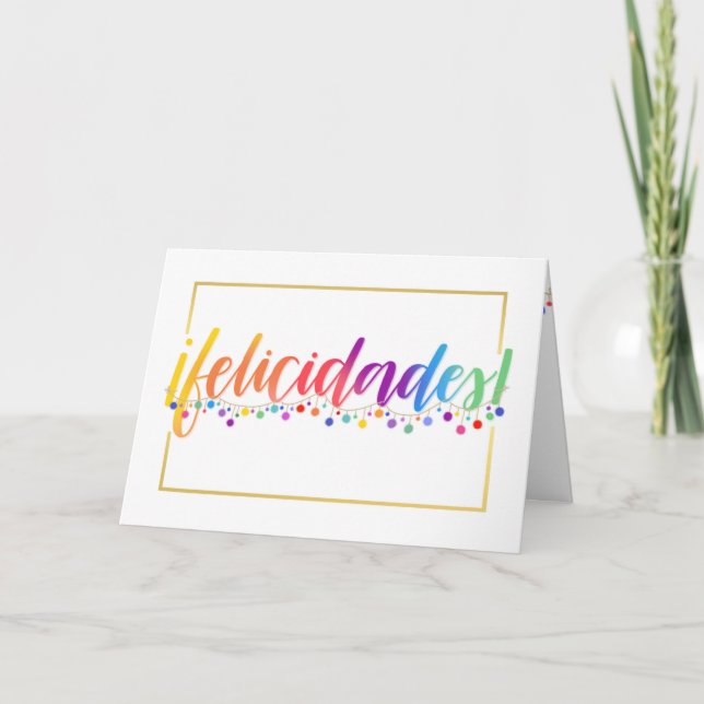Tarjeta de la graduación de Felicidades (Anverso)