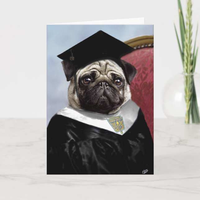 Tarjeta de la graduación de la familia del barro (Anverso)