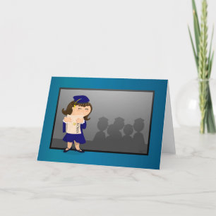 Tarjeta de la graduación del chica