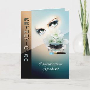 Tarjeta de la graduación para el Esthetician
