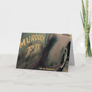 tarjeta de la graduación para el muchacho