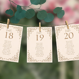 Tarjeta de la gráfica de asiento del Boda del marc