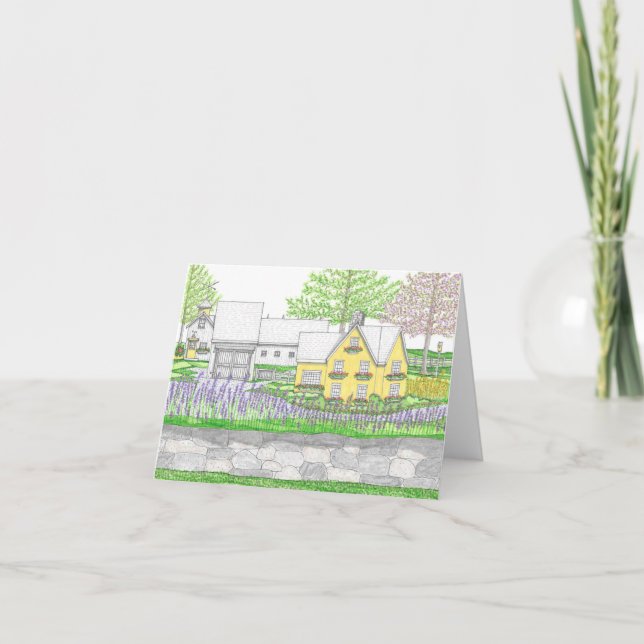 Tarjeta de la granja amarilla (Anverso)