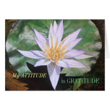 Tarjeta de la gratitud del Bello Artes del lirio