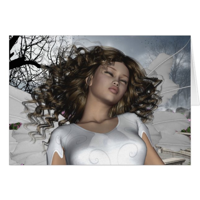 Tarjeta de la hada de los ángeles (Anverso (Horizontal))