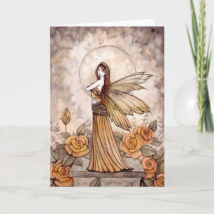 Tarjeta de la Hada Sienna Rose por Molly Harrison