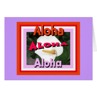 Tarjeta de la hawaiana