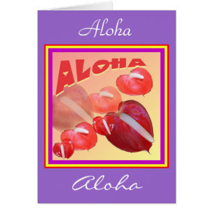 Tarjeta de la hawaiana