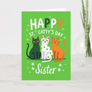 Tarjeta de la Hermana de Gatos de Lunares