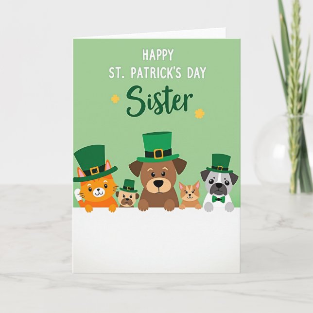 Tarjeta de la Hermana de San Patricio (Anverso)