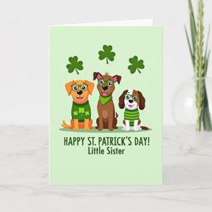 Tarjeta de la hermanita de los perros de San Patri