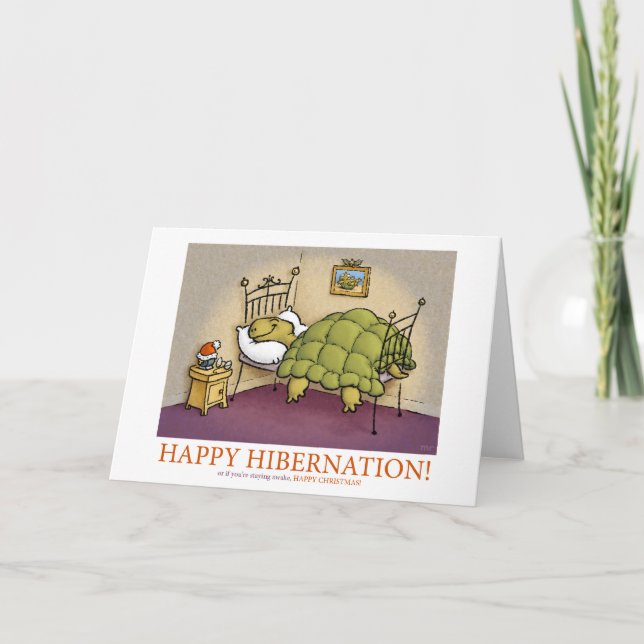 Tarjeta de la hibernación del navidad (Anverso)