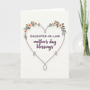 Tarjeta de la Hija del Corazón de Ciruela