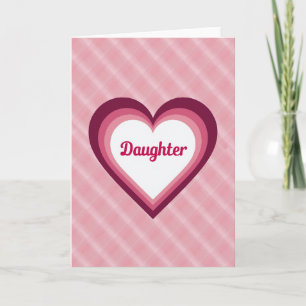 Tarjeta de la Hija del Corazón de Frutas