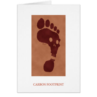 Tarjeta de la huella del carbono