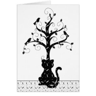 Tarjeta de la imaginación de un gatito